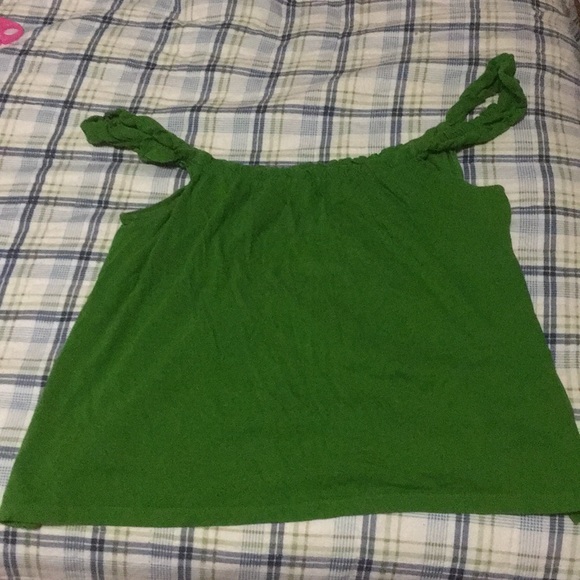 Old Navy Green Ruffle-Strap Tank Top Size M - Picture 3 of 4